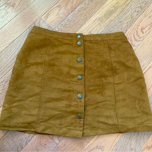 Suede skirt